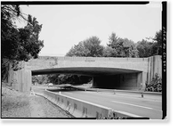 Merritt Parkway, South Avenue/Route 124 Bridge, Spanning Merritt Parkway, New Canaan, Fairfield County, CT - 2, Antique Print
