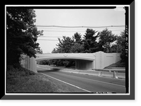Merritt Parkway, White Oak Shade Road Bridge, Spanning Merritt Parkway, New Canaan, Fairfield County, CT Classic, Historic Reproduction