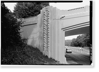 Merritt Parkway, White Oak Shade Road Bridge, Spanning Merritt Parkway, New Canaan, Fairfield County, CT - 2, Vintage Wall Art