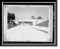 Merritt Parkway, White Oak Shade Road Bridge, Spanning Merritt Parkway, New Canaan, Fairfield County, CT - 5, Antique Print