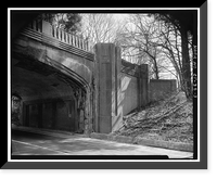 Merritt Parkway, Lapham Avenue Bridge, Spanning Merritt Parkway at State Route 165, New Canaan, Fairfield County, CT - 3, Historic Print