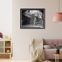 Merritt Parkway, Lapham Avenue Bridge, Spanning Merritt Parkway at State Route 165, New Canaan, Fairfield County, CT - 3, Historic Print