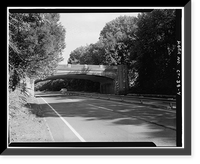 Merritt Parkway, Lapham Avenue Bridge, Spanning Merritt Parkway at State Route 165, New Canaan, Fairfield County, CT - 4, Vintage Poster