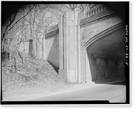 Merritt Parkway, Lapham Avenue Bridge, Spanning Merritt Parkway at State Route 165, New Canaan, Fairfield County, CT - 5, Antique Wall Art