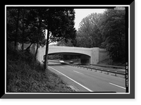 Merritt Parkway, Lapham Avenue Bridge, Spanning Merritt Parkway at State Route 165, New Canaan, Fairfield County, CT - 15 Classic, Antique Poster