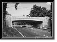 Merritt Parkway, Marvin River Road Bridge, Spanning Merritt Parkway, New Canaan, Fairfield County, CT, Historic Reproduction