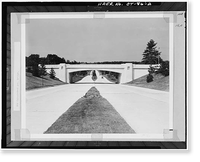 Merritt Parkway, Marvin River Road Bridge, Spanning Merritt Parkway, New Canaan, Fairfield County, CT - 2, Antique Print