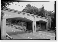 Merritt Parkway, Metro North Railroad Bridge, Spanning Merritt Parkway, New Canaan, Fairfield County, CT, Historic Print