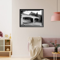 Merritt Parkway, Metro North Railroad Bridge, Spanning Merritt Parkway, New Canaan, Fairfield County, CT - 2, Vintage Print