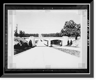 Merritt Parkway, Metro North Railroad Bridge, Spanning Merritt Parkway, New Canaan, Fairfield County, CT - 3, Antique Print