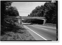 Merritt Parkway, Ponus Ridge Road Bridge, Spanning Merritt Parkway, New Canaan, Fairfield County, CT, Vintage Wall Art