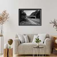 Merritt Parkway, Ponus Ridge Road Bridge, Spanning Merritt Parkway, New Canaan, Fairfield County, CT, Vintage Wall Art