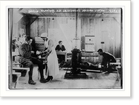 Historic Framed Print, British Voluntary Aid detachment dressing station,  17-7/8" x 21-7/8"