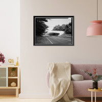 Merritt Parkway, Comstock Hill Road Bridge, Spanning Merritt Parkway, Norwalk, Fairfield County, CT, Antique Poster