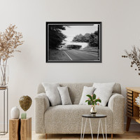Merritt Parkway, Comstock Hill Road Bridge, Spanning Merritt Parkway, Norwalk, Fairfield County, CT, Antique Poster