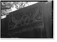 Historic Framed Print, Merritt Parkway, Grumman Avenue Bridge, Spanning Merritt Parkway, Norwalk, Fairfield County, CT - 2,  17-7/8" x 21-7/8"