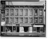 Historic Framed Print, South Main Street, Block 43 (Commercial Buildings), South Main & Washington Streets, South Norwalk, Fairfield County, CT - 6,  17-7/8" x 21-7/8"