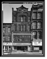 Historic Framed Print, South Main Street, Block 43 (Commercial Buildings), South Main & Washington Streets, South Norwalk, Fairfield County, CT - 10,  17-7/8" x 21-7/8"