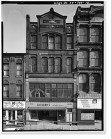 Historic Framed Print, South Main Street, Block 43 (Commercial Buildings), South Main & Washington Streets, South Norwalk, Fairfield County, CT - 10,  17-7/8" x 21-7/8"