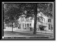 Reverend Thomas Hawley House, Main Street & Branchville Road, Ridgefield, Fairfield County, CT, Antique Print