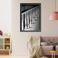 Historic Framed Print, Zalmon Wakeman House, 418 Harbor Road, Southport, Fairfield County, CT - 8,  17-7/8" x 21-7/8"