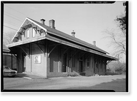 New York, New Haven & Hartford Railroad Station, Railroad Place, Southport, Fairfield County, CT, Vintage Poster