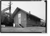 New York, New Haven & Hartford Railroad Freight House, Station Street, Southport, Fairfield County, CT, Vintage Print