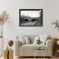 Merritt Parkway, James Farm Road Bridge, Spanning Merritt Parkway, Stratford, Fairfield County, CT Classic, Vintage Wall Art