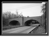 Merritt Parkway, James Farm Road Bridge, Spanning Merritt Parkway, Stratford, Fairfield County, CT Classic, Vintage Wall Art