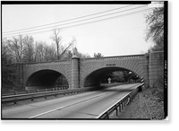 Merritt Parkway, James Farm Road Bridge, Spanning Merritt Parkway, Stratford, Fairfield County, CT Classic, Vintage Wall Art