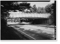 Merritt Parkway, Madison Avenue Bridge, Spanning Merritt Parkway, Trumbull, Fairfield County, CT, Antique Poster