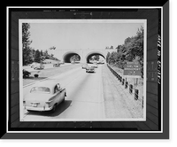 Merritt Parkway, Nichols-Shelton Road Bridge, Spanning Merritt Parkway, Trumbull, Fairfield County, CT, Vintage Print