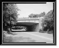 Merritt Parkway, Wilton Road Bridge, Spanning Wilton Road/Route 33 at I-41, Westport, Fairfield County, CT - 3, Historic Print