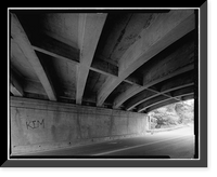 Merritt Parkway, Wilton Road Bridge, Spanning Wilton Road/Route 33 at I-41, Westport, Fairfield County, CT - 5, Vintage Wall Art