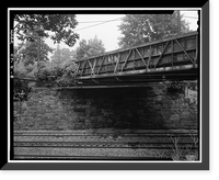 Historic Framed Print, Beachside Avenue Bridge, Westport, Fairfield County, CT - 8,  17-7/8" x 21-7/8"