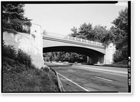 Merritt Parkway, Clinton Avenue/North Clinton Avenue Bridge, Spanning Merritt Parkway, Westport, Fairfield County, CT, Historic Print