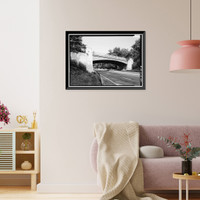Merritt Parkway, Clinton Avenue/North Clinton Avenue Bridge, Spanning Merritt Parkway, Westport, Fairfield County, CT, Historic Print