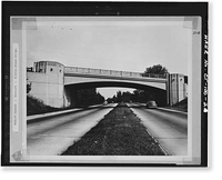 Merritt Parkway, Clinton Avenue/North Clinton Avenue Bridge, Spanning Merritt Parkway, Westport, Fairfield County, CT - 2, Antique Wall Art