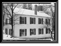 Historic Framed Print, Wilton Town Hall, Wilton, Fairfield County, CT - 2,  17-7/8" x 21-7/8"