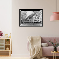Gideon Welles House, Main & Hebron Streets, Glastonbury, Hartford County, CT - 2, Historic Print