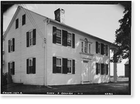 Gideon Welles House, Main & Hebron Streets, Glastonbury, Hartford County, CT - 4, Historic Print