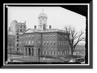 Old State House, Main Street & Central Row, Hartford, Hartford County, CT - 3, Historic Print