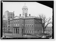 Old State House, Main Street & Central Row, Hartford, Hartford County, CT - 3, Historic Print