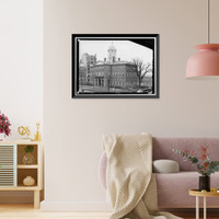 Old State House, Main Street & Central Row, Hartford, Hartford County, CT - 3, Historic Print