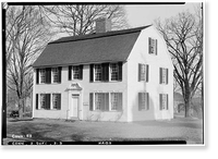 Historic Framed Print, Reverend Ebenezer Gay Manse, Route 75, Suffield, Hartford County, CT,  17-7/8" x 21-7/8"