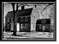 Historic Framed Print, Hezekiah Chaffee House, 108 Palisado Avenue, Windsor, Hartford County, CT,  17-7/8" x 21-7/8"