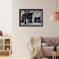 Historic Framed Print, Hezekiah Chaffee House, 108 Palisado Avenue, Windsor, Hartford County, CT,  17-7/8" x 21-7/8"