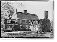Historic Framed Print, Hezekiah Chaffee House, 108 Palisado Avenue, Windsor, Hartford County, CT - 2,  17-7/8" x 21-7/8"