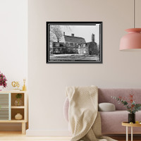 Historic Framed Print, Hezekiah Chaffee House, 108 Palisado Avenue, Windsor, Hartford County, CT - 2,  17-7/8" x 21-7/8"