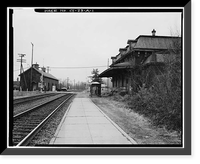 Hartford & New Haven Railroad, Depot, 35 Central Street, Windsor, Hartford County, CT, Antique Print